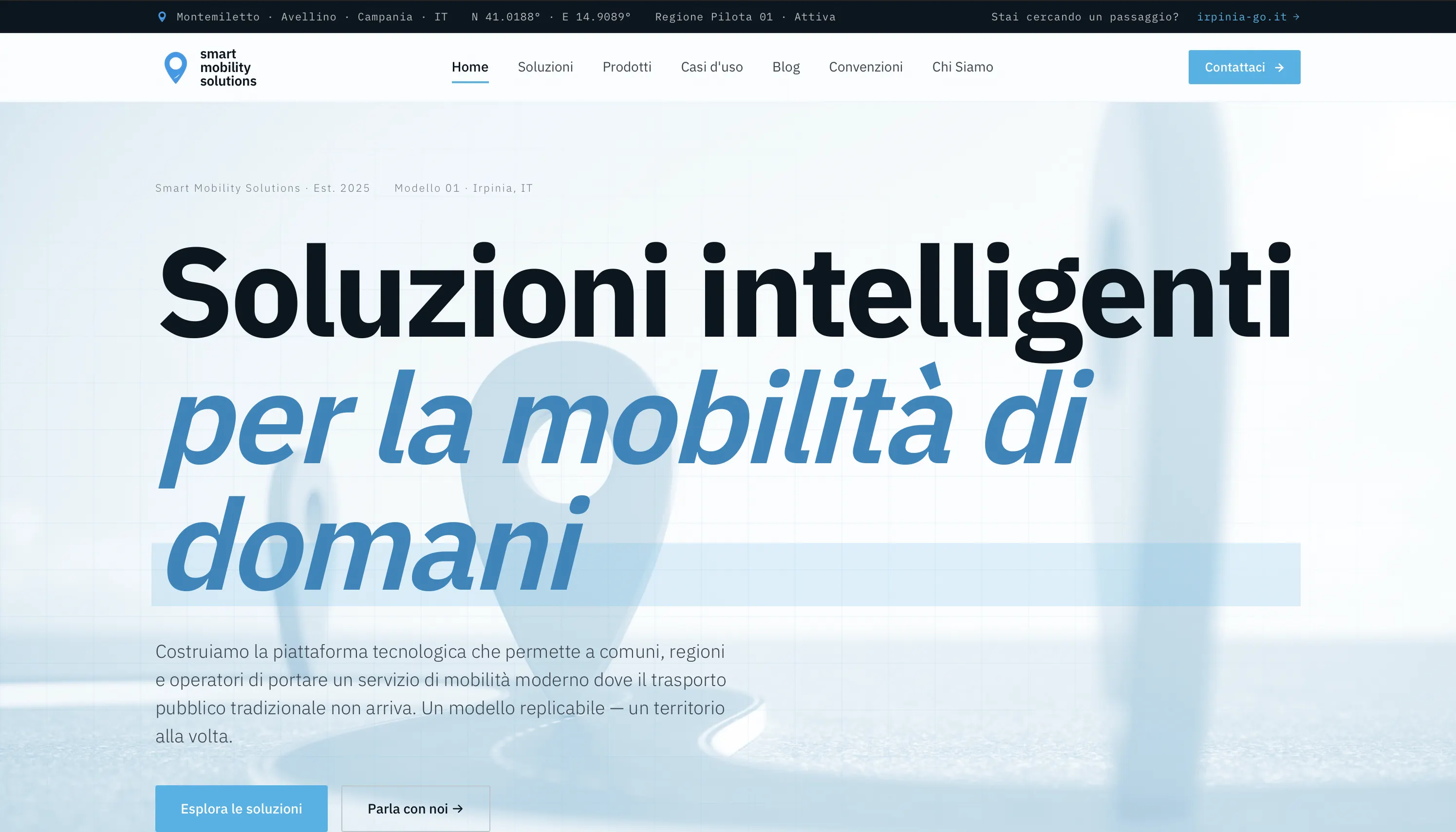 Neue Smart Mobility Solutions Website